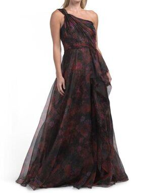 THEIA Rue One Shoulder Gown